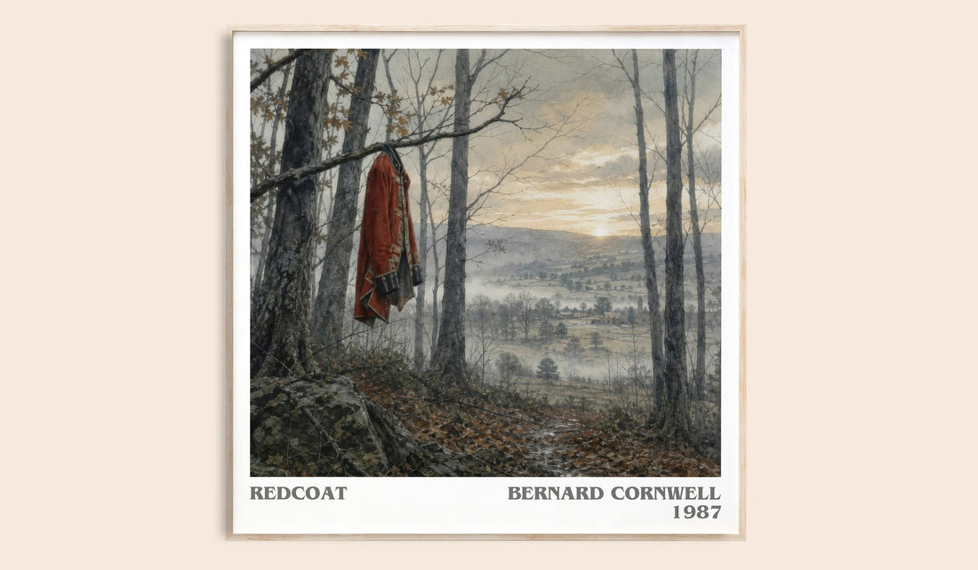 Redcoat literary book poster by Bernard Cornwell – framed literary art print