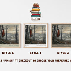 Redcoat Literary Art Print by Bernard Cornwell – Style X, Y and Z square prints side by side – choose your finish