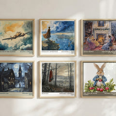 Redcoat Literary Art Print by Bernard Cornwell – square print in a six-frame gallery wall