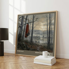 Redcoat Literary Art Print by Bernard Cornwell – large square framed print leaning against a wall