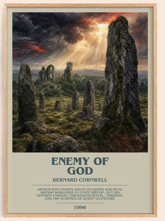 Enemy of God Bookish Wall Art by Bernard Cornwell – framed poster