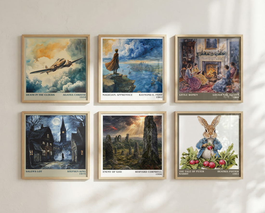 Enemy of God Literary Art Print by Bernard Cornwell – square print in a six-frame gallery wall