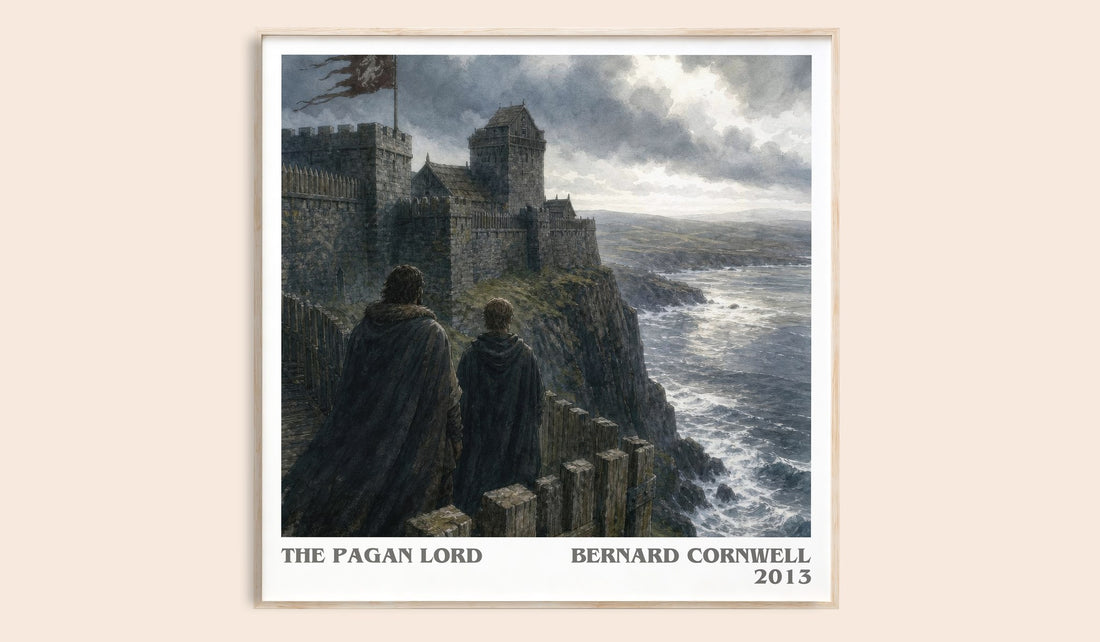 The Pagan Lord literary book poster by Bernard Cornwell – framed literary art print