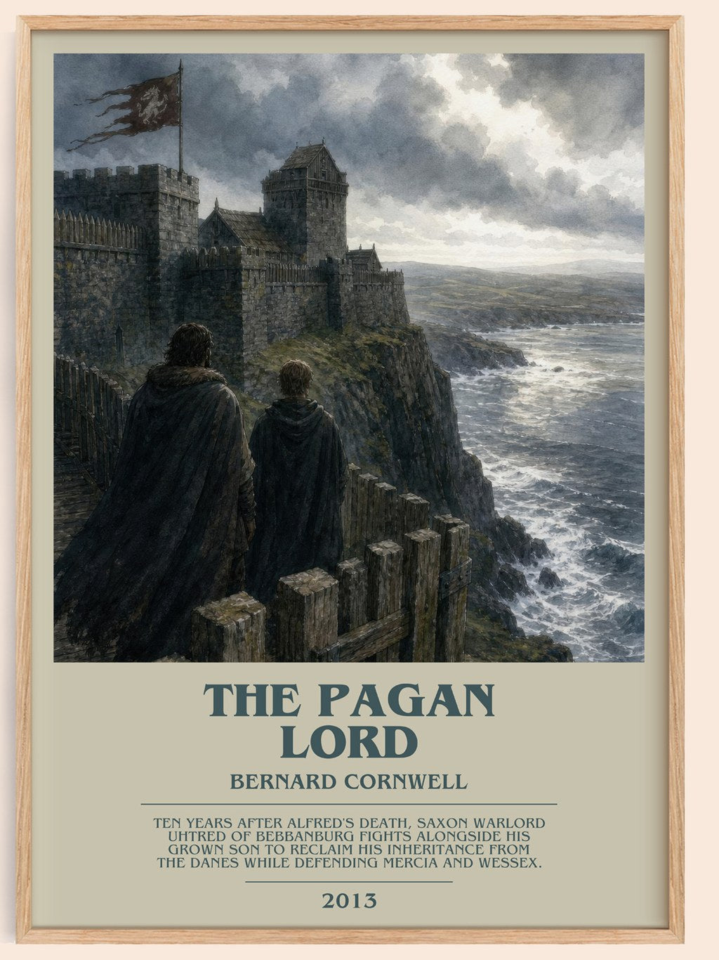 The Pagan Lord Bookish Wall Art by Bernard Cornwell – framed poster