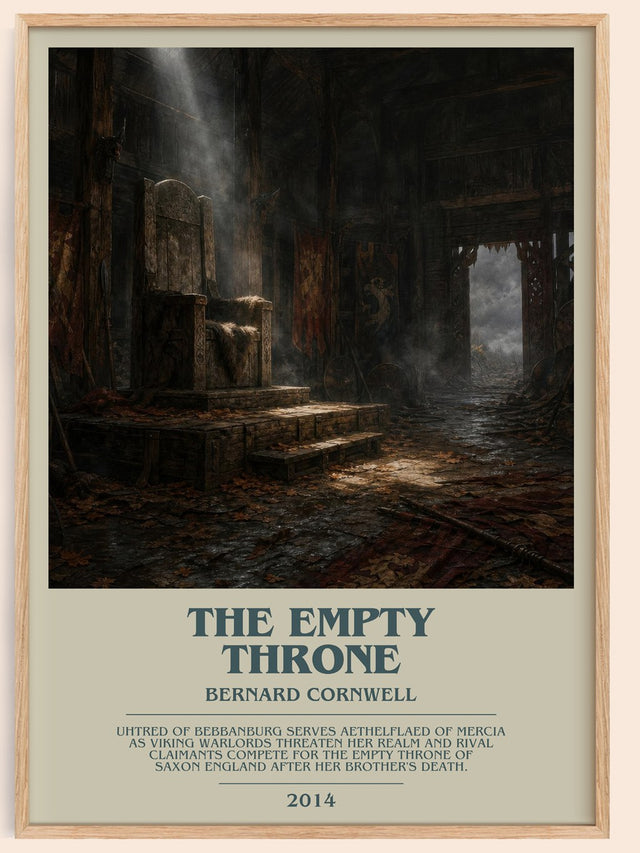 The Empty Throne Bookish Wall Art by Bernard Cornwell