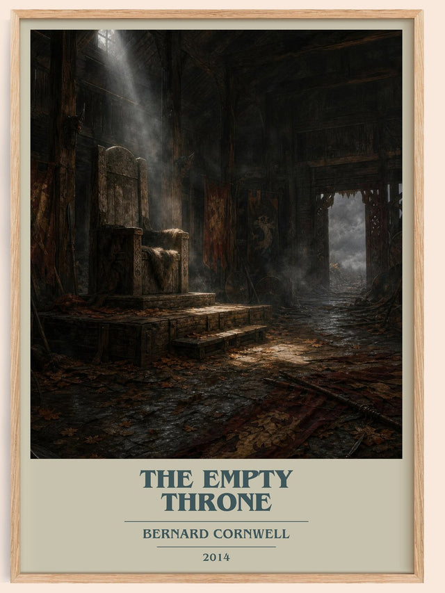 The Empty Throne Book Cover Poster by Bernard Cornwell