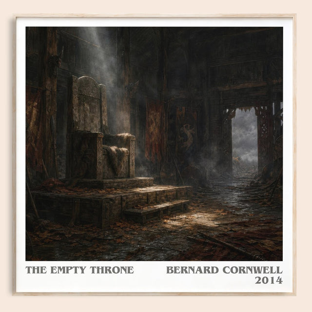 The Empty Throne Literary Art Print by Bernard Cornwell