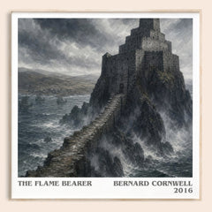 The Flame Bearer Literary Art Print by Bernard Cornwell – square framed poster