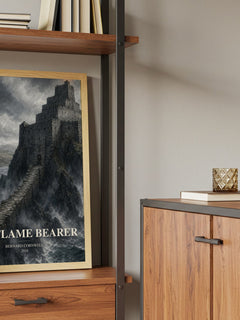The Flame Bearer book watercolour illustration paper finish options – matte satin gloss