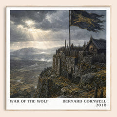 War of the Wolf Literary Art Print by Bernard Cornwell – square framed poster