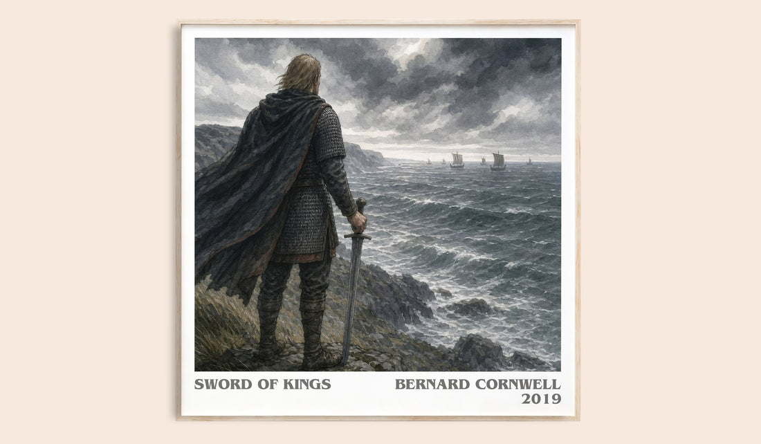 Sword of Kings literary book poster by Bernard Cornwell – framed literary art print