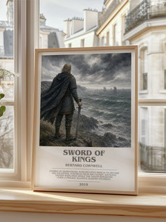 Sword of Kings Bookish Wall Art by Bernard Cornwell – framed print by a bright window