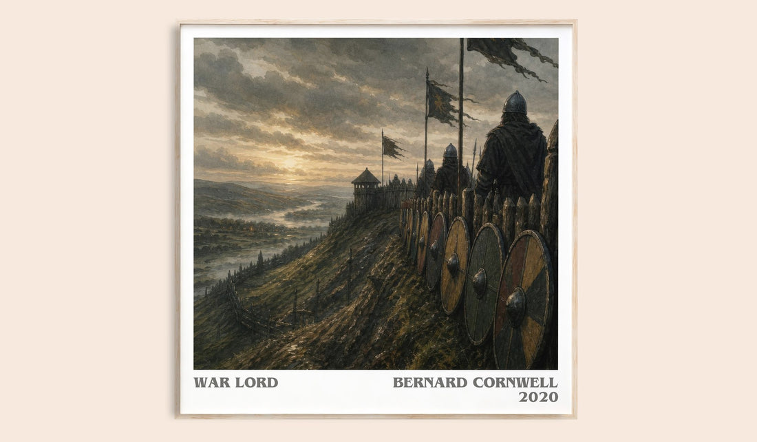 War Lord literary book poster by Bernard Cornwell – framed literary art print