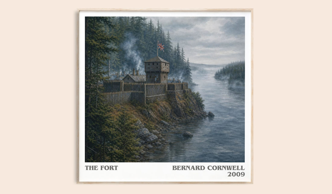 The Fort literary book poster by Bernard Cornwell – framed literary art print