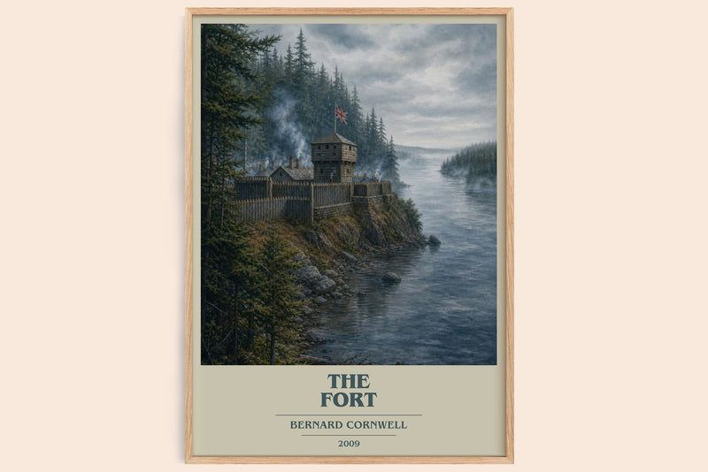The Fort book cover book poster by Bernard Cornwell – framed literary art print