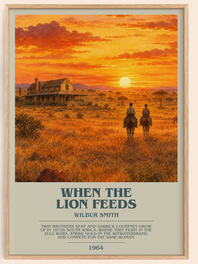 When the Lion Feeds Bookish Wall Art by Wilbur Smith