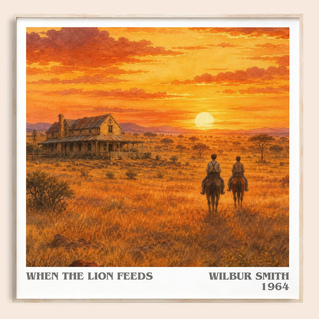 When the Lion Feeds Literary Art Print by Wilbur Smith