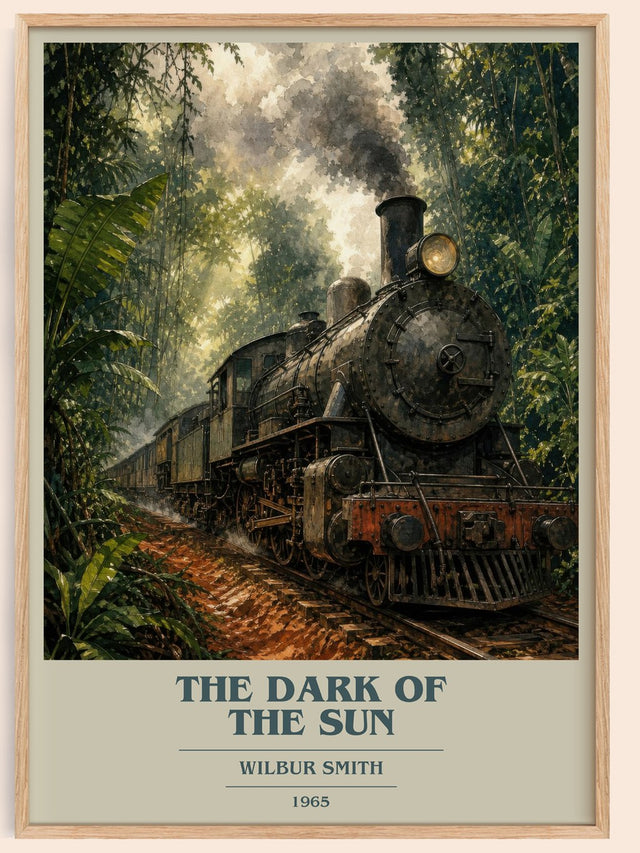 The Dark of the Sun Book Cover Poster by Wilbur Smith