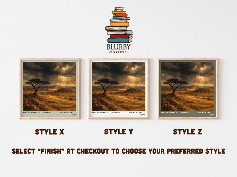 The Sound of Thunder literary print in frame leaning in hallway – adventure wall art