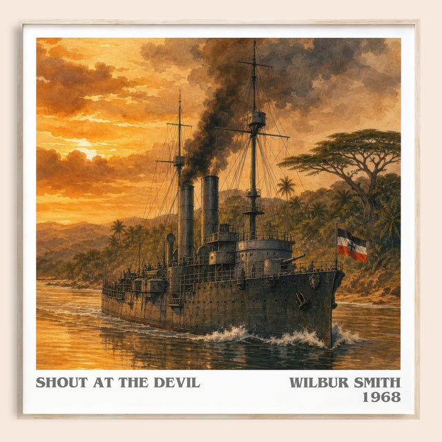 Shout at the Devil Literary Art Print by Wilbur Smith