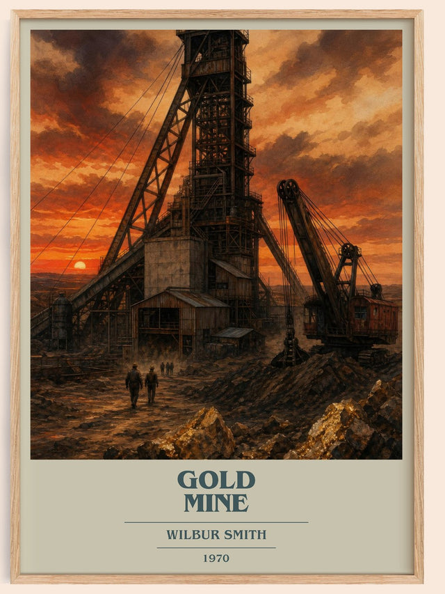 Gold Mine Book Cover Poster by Wilbur Smith
