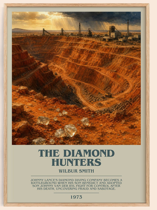The Diamond Hunters Bookish Wall Art by Wilbur Smith