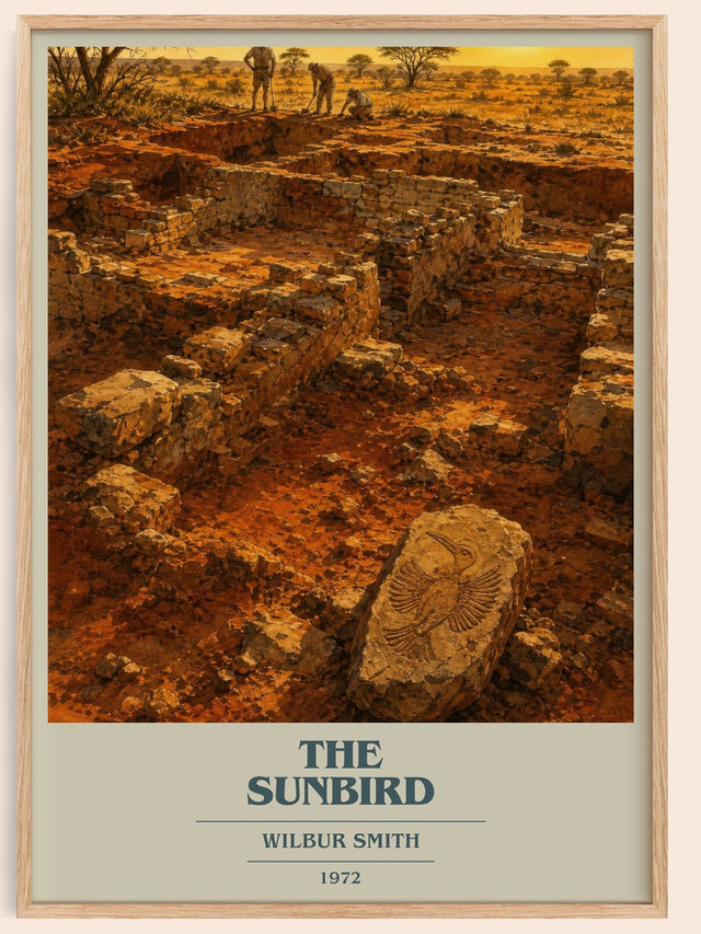 The Sunbird Book Cover Poster by Wilbur Smith