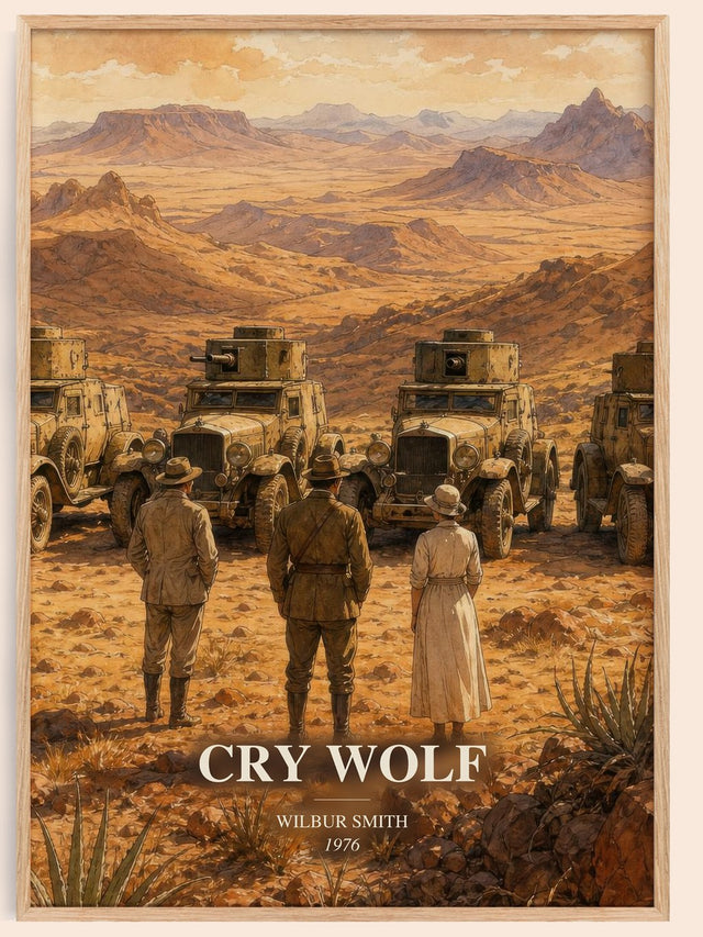 Cry Wolf Book Watercolour Illustration by Wilbur Smith