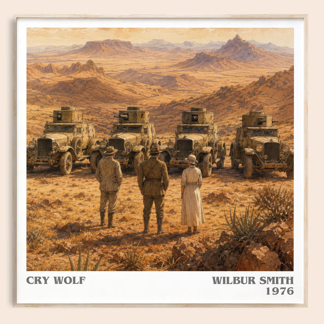 Cry Wolf Literary Art Print by Wilbur Smith