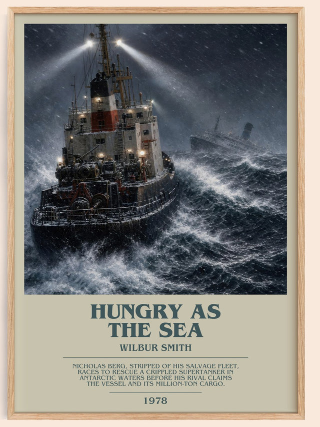 Hungry as the Sea Bookish Wall Art by Wilbur Smith