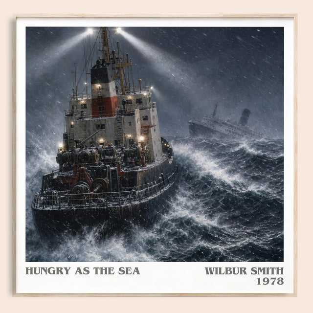 Hungry as the Sea Literary Art Print by Wilbur Smith
