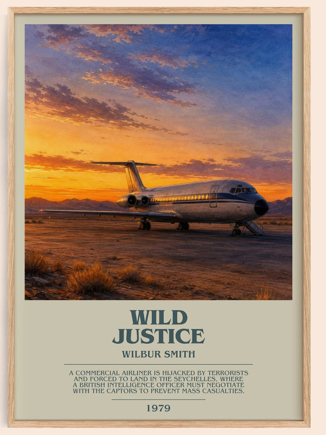 Wild Justice Bookish Wall Art by Wilbur Smith