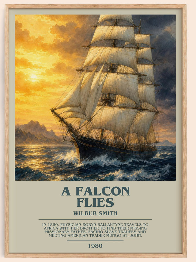 A Falcon Flies Bookish Wall Art by Wilbur Smith