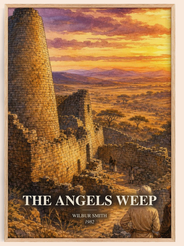 The Angels Weep Book Watercolour Illustration by Wilbur Smith