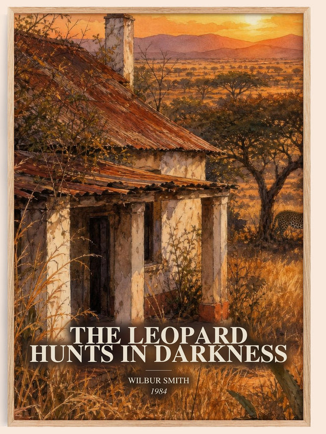 Leopard Hunts in Darkness Book Watercolour Illustration by W. Smith