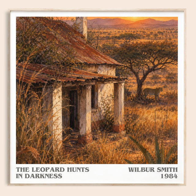 The Leopard Hunts in Darkness Literary Art Print by Wilbur Smith