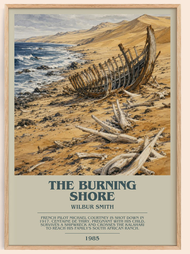 The Burning Shore Bookish Wall Art by Wilbur Smith