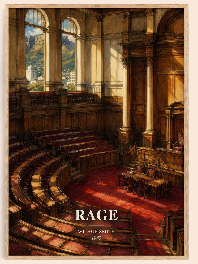 Rage Book Watercolour Illustration by Wilbur Smith