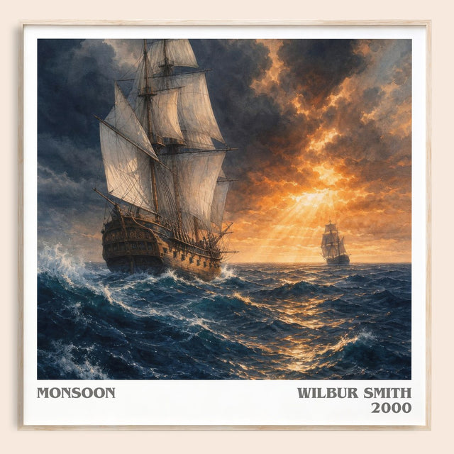 Monsoon Literary Art Print by Wilbur Smith