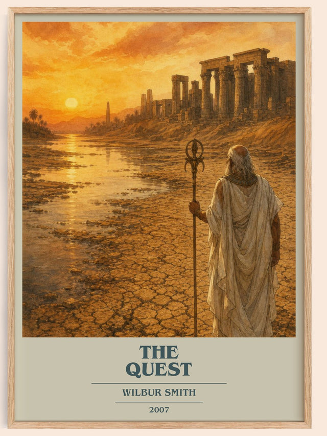 The Quest Book Cover Poster by Wilbur Smith