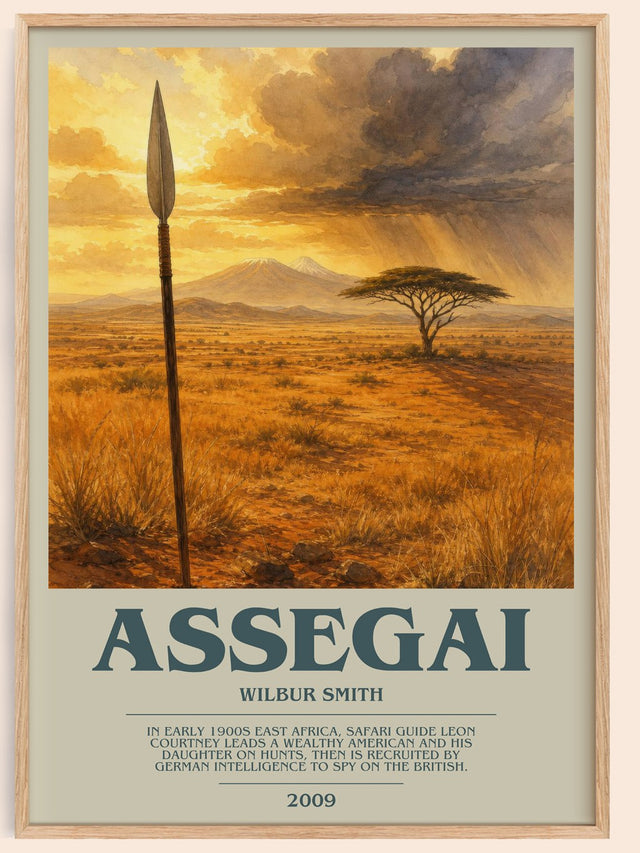 Assegai Bookish Wall Art by Wilbur Smith