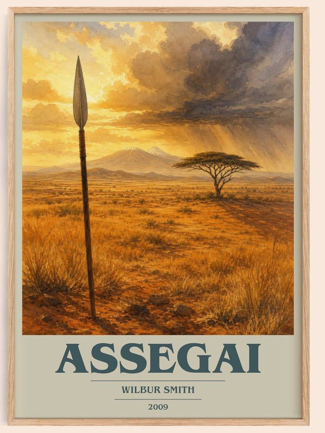 Assegai Book Cover Poster by Wilbur Smith