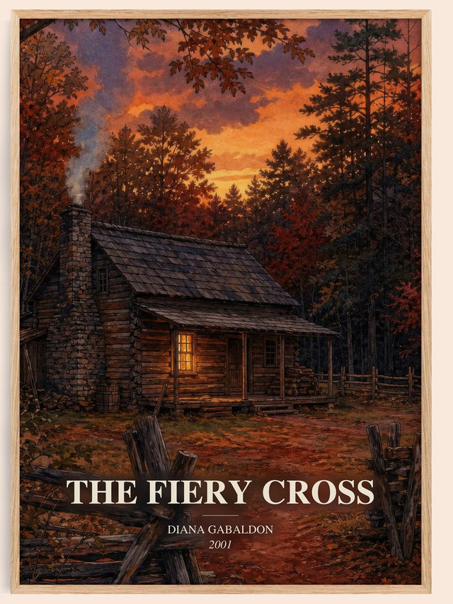 The Fiery Cross Book Watercolour Illustration by Diana Gabaldon