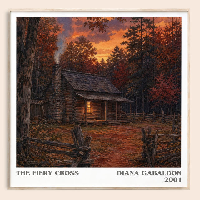 The Fiery Cross Literary Art Print by Diana Gabaldon