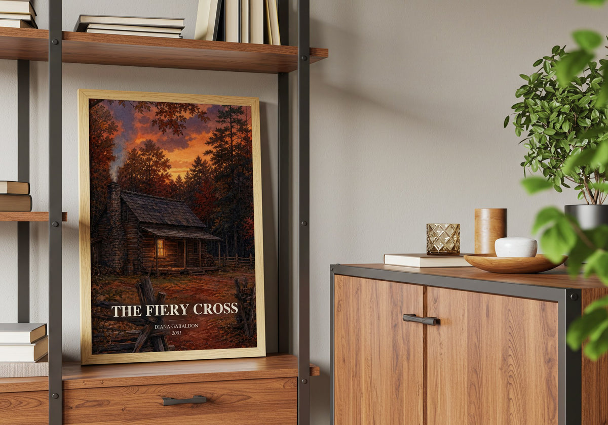 The Fiery Cross book watercolour illustration paper finish options – matte satin gloss