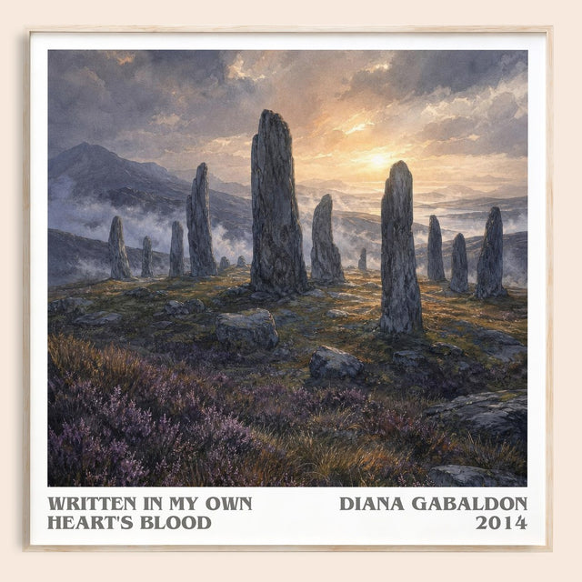 Written in My Own Heart's Blood Literary Art Print by Diana Gabaldon