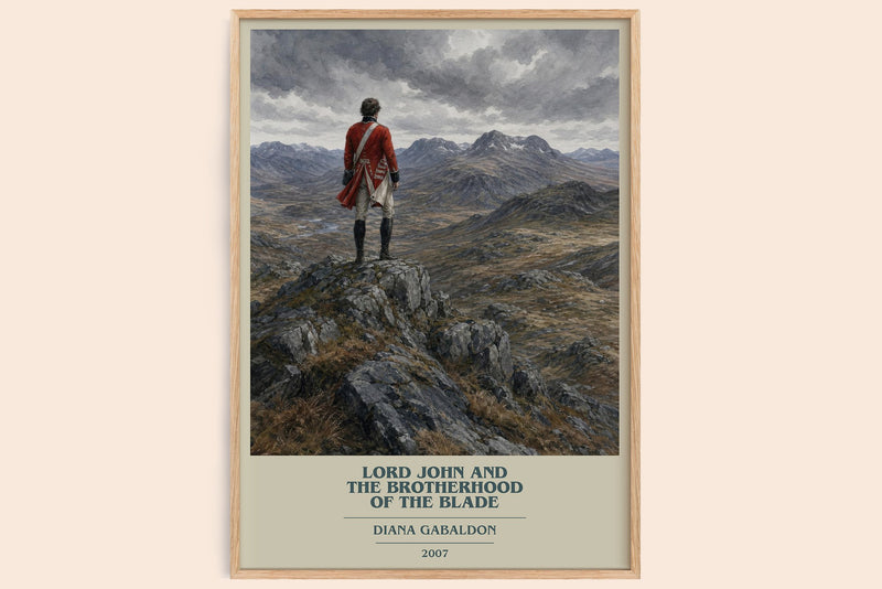 Lord John and the Brotherhood of the Blade book cover book poster by Diana Gabaldon – framed literary art print