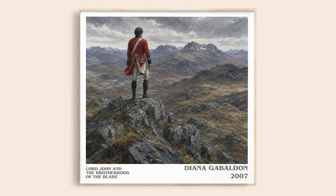 Lord John and the Brotherhood of the Blade literary book poster by Diana Gabaldon – framed literary art print