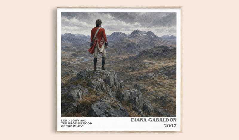 Lord John and the Brotherhood of the Blade literary book poster by Diana Gabaldon – framed literary art print