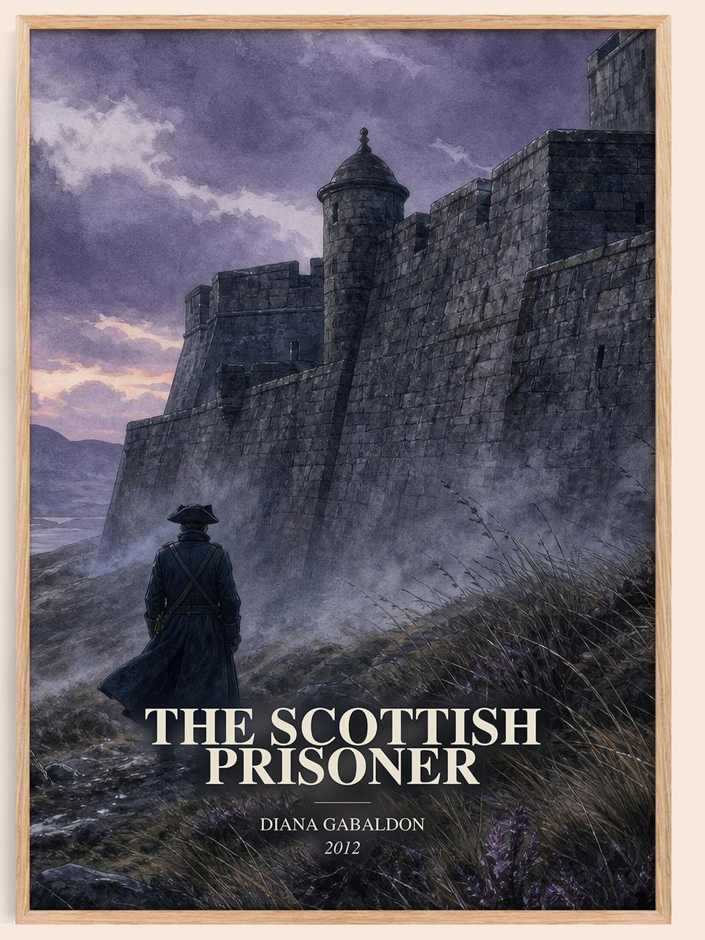 The Scottish Prisoner watercolour book poster by Diana Gabaldon – framed literary art print